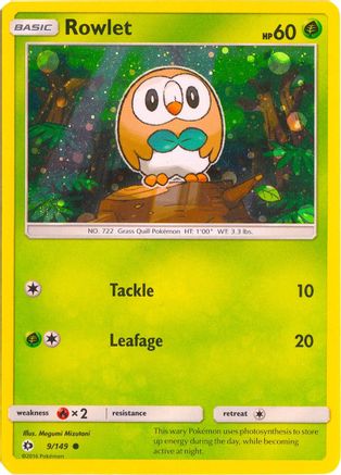 Rowlet (Cosmos Holo) 009/149 - Holofoil Miscellaneous Cards & Products - Promo
