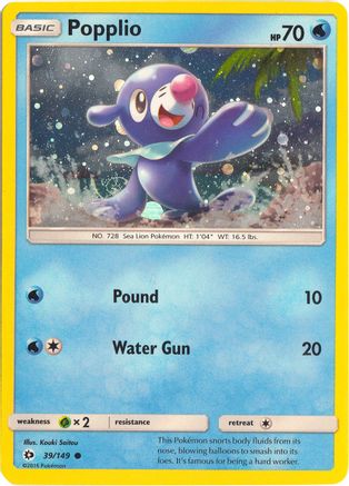 Popplio (Cosmos Holo) 039/149 - Holofoil Miscellaneous Cards & Products - Promo
