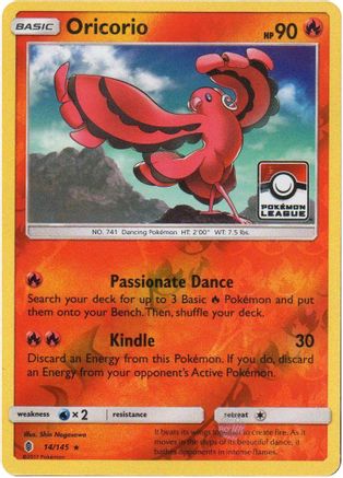Oricorio (Pokemon League) 014/145 - Reverse Holofoil League & Championship Cards - Promo