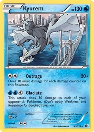 Kyurem 43/113 (BW Legendary Treasures)/113 Deck Exclusives - Rare