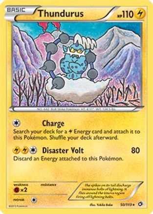 Thundurus - 50/113 (BW Legendary Treasures)/113 Deck Exclusives - Rare