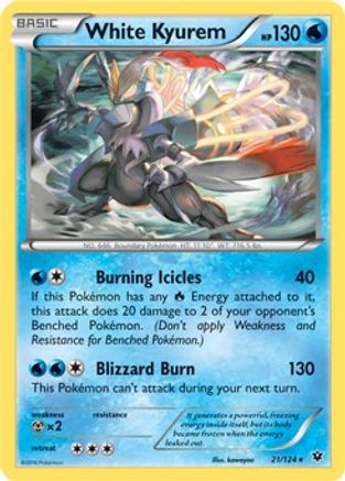White Kyurem - 21/124 (XY Fates Collide)/124 Deck Exclusives - Rare
