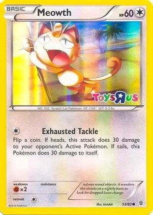 Meowth (Toys R Us Promo) 053/83 - Holofoil Miscellaneous Cards & Products - Promo