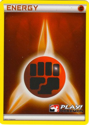 Fighting Energy (2011 Play! Pokemon) - Holofoil League & Championship Cards - Promo