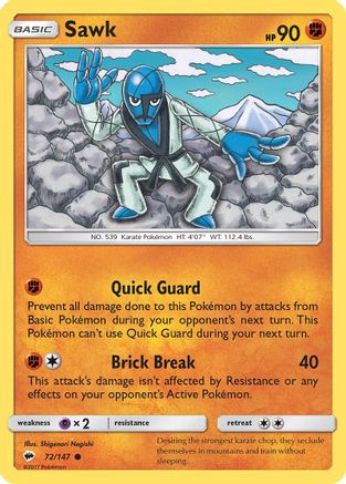Sawk 072/147 SM Burning Shadows - Common