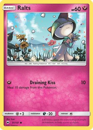 Ralts 091 SM Burning Shadows - Common