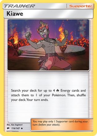 Kiawe 116 - Reverse Holofoil SM Burning Shadows - Uncommon