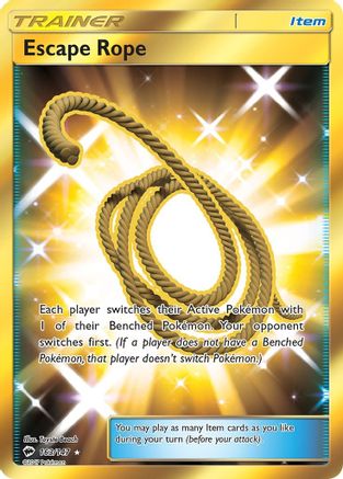 Escape Rope (Secret) 163 - Holofoil SM Burning Shadows - Secret Rare