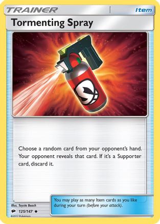 Tormenting Spray 125/147 SM Burning Shadows - Uncommon