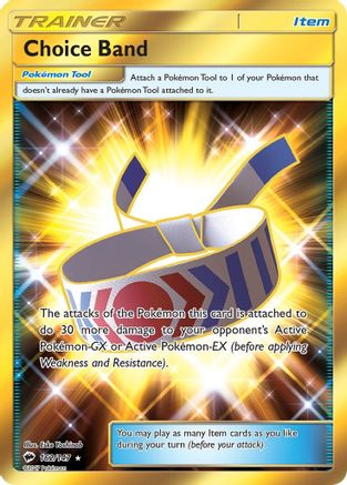 Choice Band (Secret)/147 - Holofoil SM Burning Shadows - Secret Rare