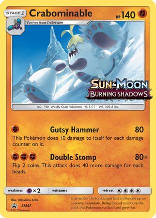 Crabominable - SM47 (Prerelease) - Holofoil SM Promos - Promo