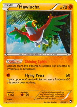 Hawlucha - 63/111 (Cosmos Holo)/111 - Holofoil Blister Exclusives - Promo