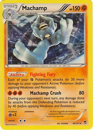 Machamp - 46/111 (Cosmos Holo)/111 - Holofoil Blister Exclusives - Promo