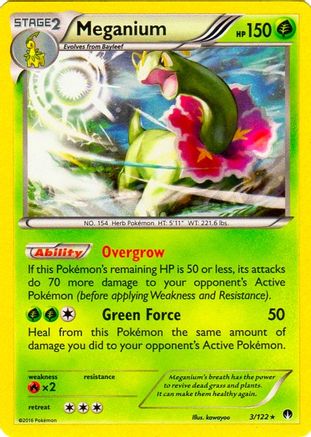 Meganium - 3/122 (Cosmos Holo)/122 - Holofoil Blister Exclusives - Promo