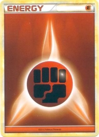 Fighting Energy (2010 Unnumbered HGSS Style Non-Holo) League & Championship Cards - Promo