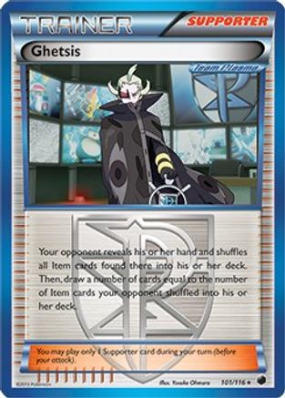 Ghetsis (BW Plasma Freeze) 101/116 Deck Exclusives - Rare