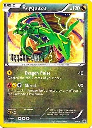 Rayquaza - 11/20 (Dragon Vault)/20 - Holofoil Blister Exclusives - Promo