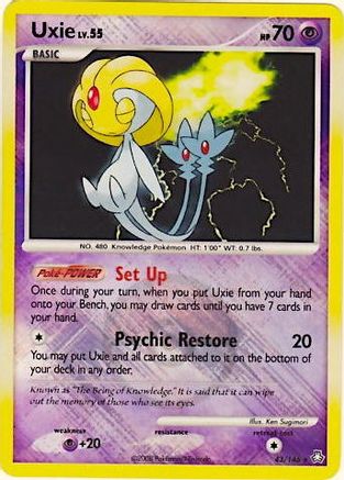 Uxie (League Promo) 043/146 - Reverse Holofoil League & Championship Cards - Promo