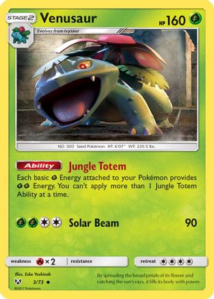 Venusaur 003 Shining Legends - Uncommon