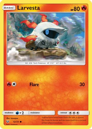 Larvesta Shining Legends - Common
