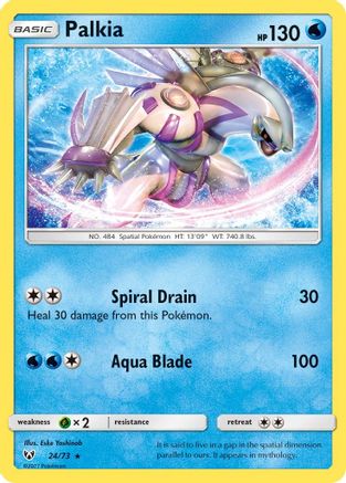 Palkia 024 - Holofoil Shining Legends - Holo Rare