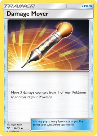 Damage Mover - Reverse Holofoil Shining Legends - Uncommon