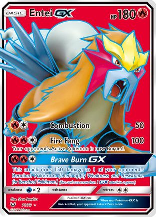 Entei GX (Full Art) 071 - Holofoil Shining Legends - Ultra Rare