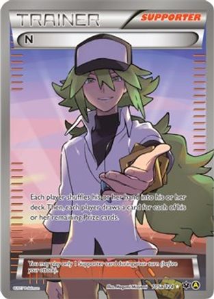 N (Supporter) (Supporter) - 105a/124 105a/124 - Holofoil Alternate Art Promos - Promo