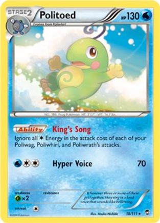 Politoed (Cosmos Holo) 018/111 - Holofoil Miscellaneous Cards & Products - Promo
