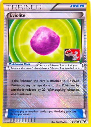 Eviolite - 91/101 (Championship Promo)/101 - Reverse Holofoil League & Championship Cards - Promo