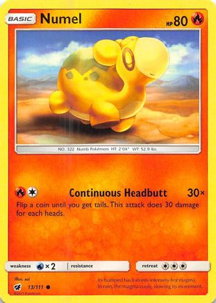 Numel 013 - Reverse Holofoil SM Crimson Invasion - Common
