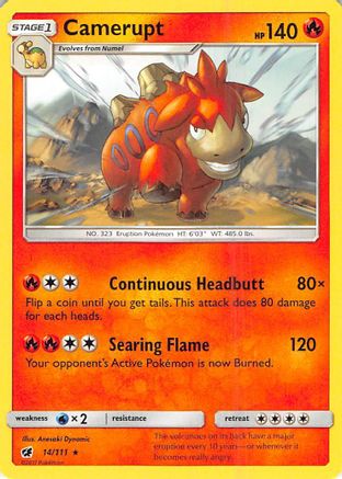 Camerupt SM Crimson Invasion - Rare