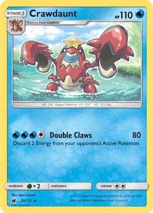 Crawdaunt SM Crimson Invasion - Rare