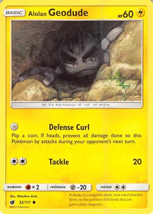Alolan Geodude 032 SM Crimson Invasion - Common