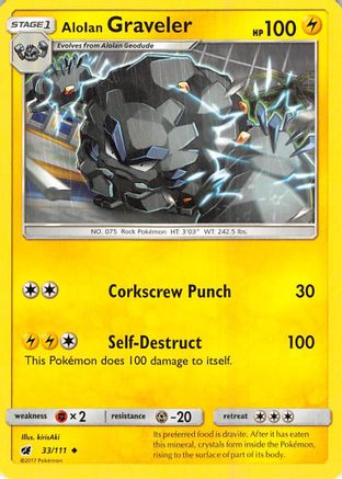 Alolan Graveler/111 SM Crimson Invasion - Uncommon