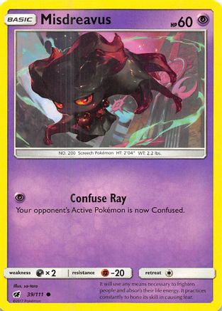 Misdreavus 039 SM Crimson Invasion - Common