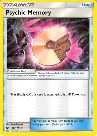 Psychic Memory 098 - Reverse Holofoil SM Crimson Invasion - Uncommon