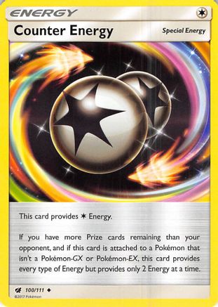 Counter Energy 100 - Reverse Holofoil SM Crimson Invasion - Uncommon