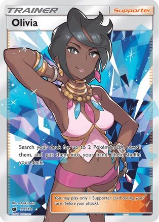 Olivia (Full Art) 111 - Holofoil SM Crimson Invasion - Ultra Rare