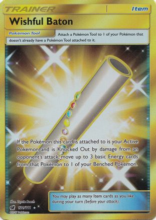 Wishful Baton (Secret) - Holofoil SM Crimson Invasion - Secret Rare