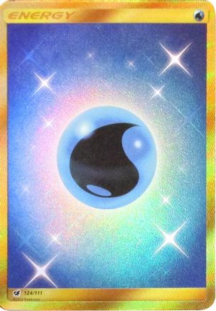 Water Energy (Secret) 124 - Holofoil SM Crimson Invasion - Secret Rare