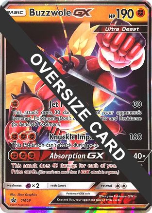 Buzzwole GX - SM69 (SM Black Star Promos) - Holofoil Jumbo Cards - Promo