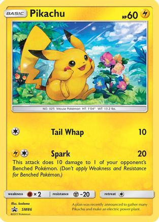 Pikachu SM86 - Holofoil SM Promos - Promo