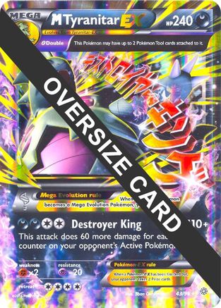 M Tyranitar EX - 43/98/98 - Holofoil Jumbo Cards - Promo