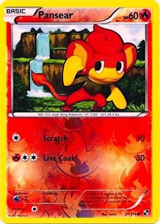 Pansear (Energy Holo) 021/114 - Reverse Holofoil Miscellaneous Cards & Products - Promo