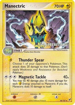 Manectric - 38/107 (Prerelease)/107 Nintendo Promos - Promo