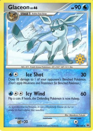 Glaceon - 20/100/100 Countdown Calendar Promos - Promo