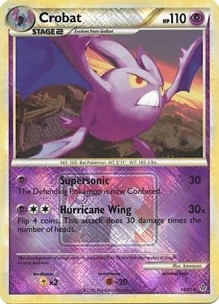 Crobat (League Promo) 014/95 - Reverse Holofoil League & Championship Cards - Promo