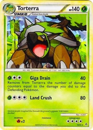 Torterra - 10/95 (Cracked Ice Holo)/95 - Holofoil League & Championship Cards - Promo