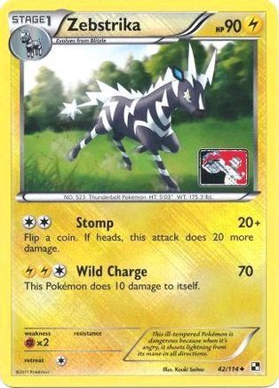 Zebstrika (League Promo) 042/114 - Reverse Holofoil League & Championship Cards - Promo